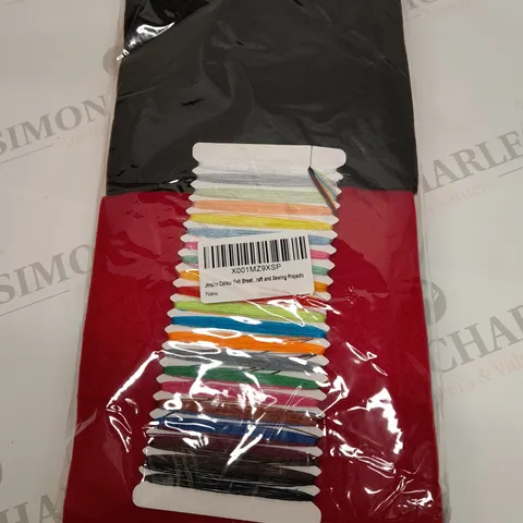 SEVEN PACKS OF BRAND NEW COLOUR FELT SHEETS
