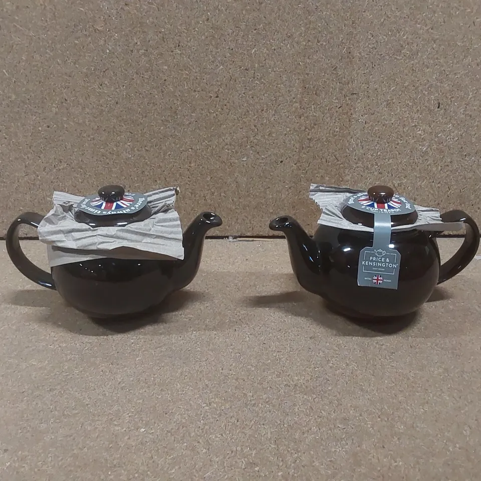 BOXED SET OF 2 PRICE & KENSINGTON 2-CUP TEAPOTS - 450ml