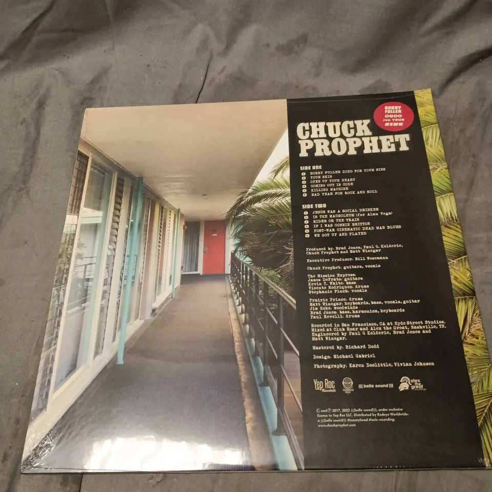 CHUCK PROPHET – BOBBY FULLER DIED FOR YOUR SINS (5TH ANNIVERSARY LIMITED EDITION, RED MARBLE VINYL)