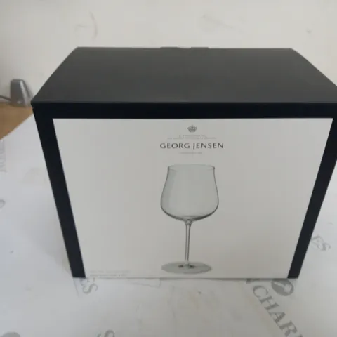 BOXED GEORG JENSEN THE SKY COLLECTION WHITE WINE GLASS SET (6pcs)