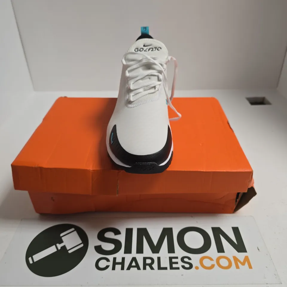 BOXED PAIR OF NIKE AIR MAX 270G TRAINERS IN WHITE - UK 9