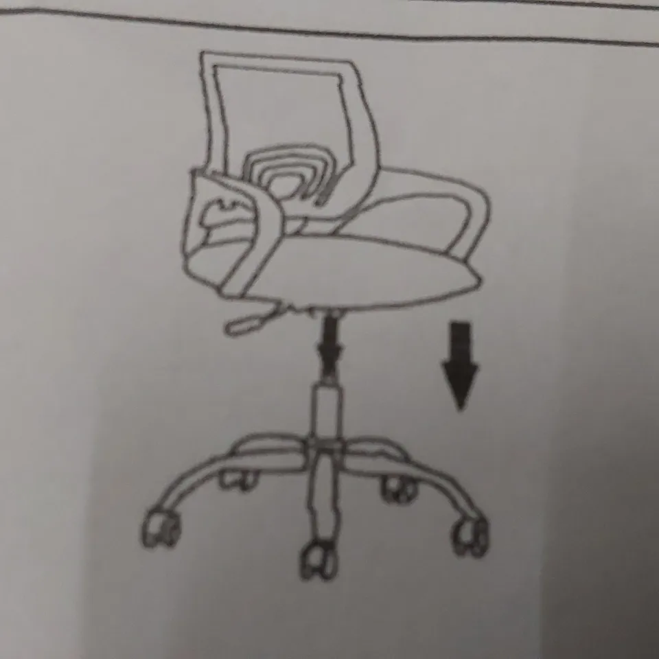 BOXED BLUE MESH OFFICE CHAIR (1 BOX)