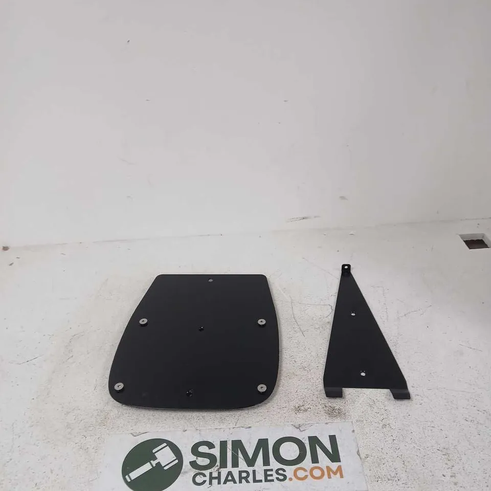CAGE OF APPROXIMATELY 45 ASSORTED MOUNTING PLATES FOR INDRA SMART PRO/EVTP CHARGE AMPS AURA