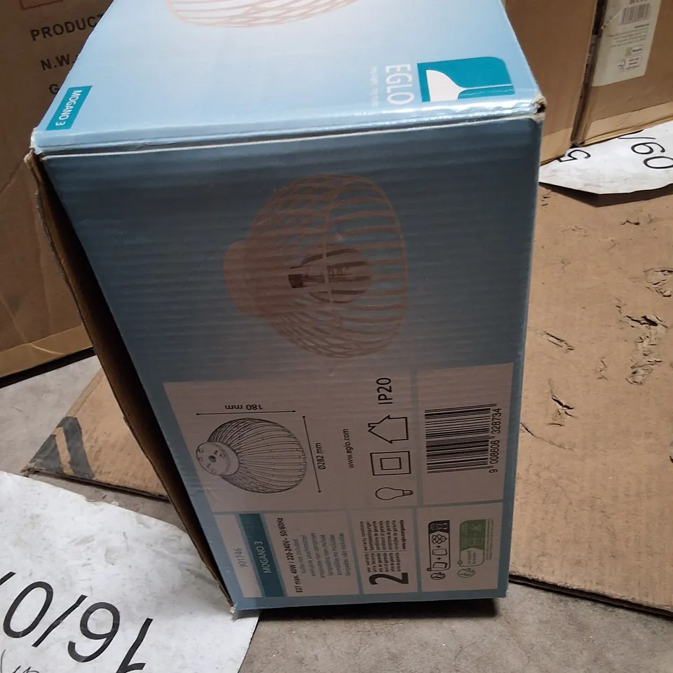 BOXED EGLO MOGANO 3 PENDANT LIGHT