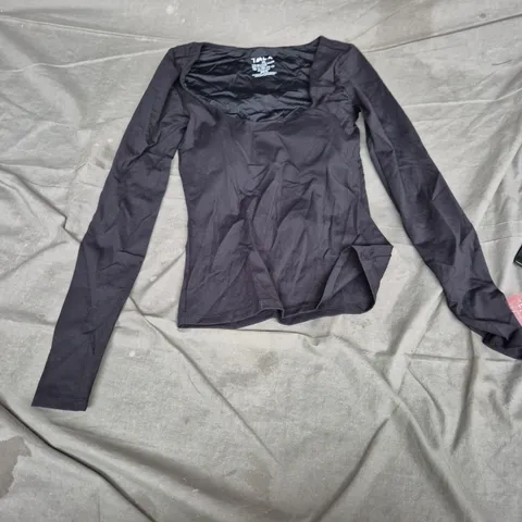 TALA WOMEN'S LONG SLEEVE TOP – BLACK, XS (75% RECYCLED NYLON, 25% ELASTANE)