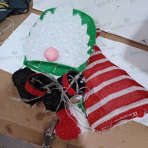 FESTIVE INDOOR OUTDOOR LARGE PRE-LIT GNOME