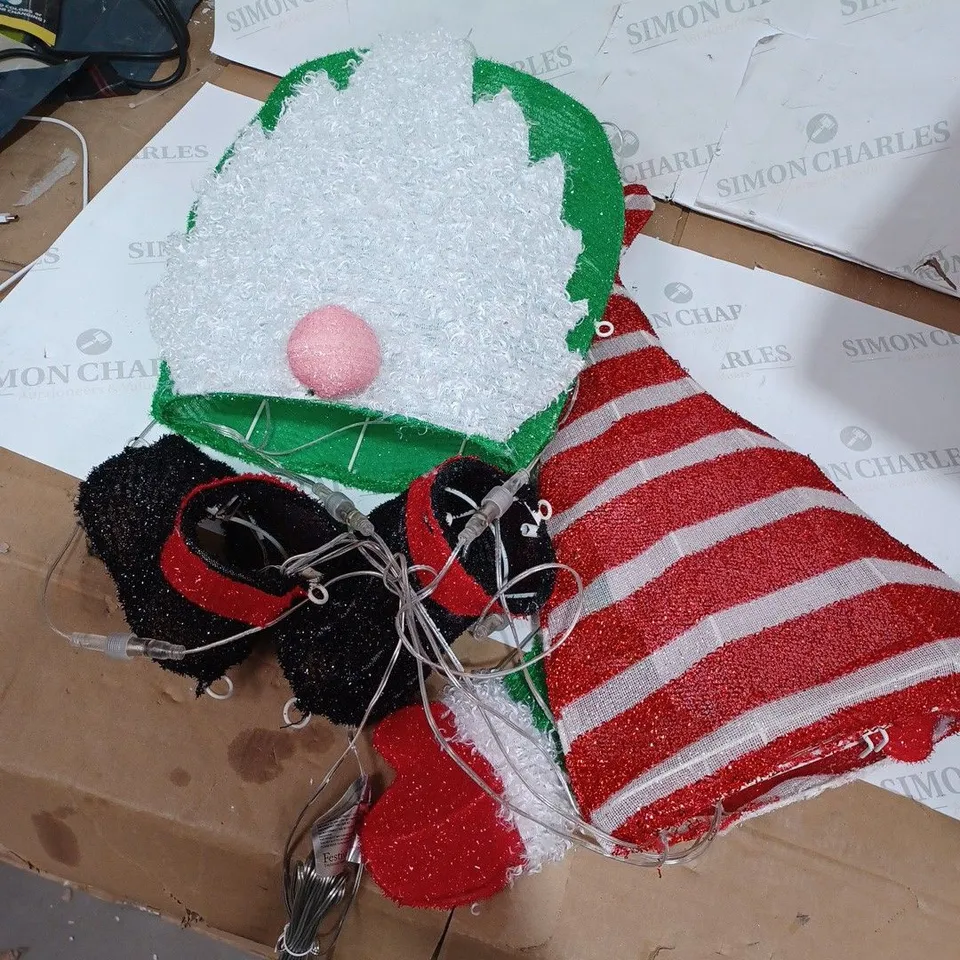 FESTIVE INDOOR OUTDOOR LARGE PRE-LIT GNOME