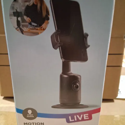 THREE BRAND NEW BOXED TECH MOTION TRACKERS WITH TRIPOD STANDS
