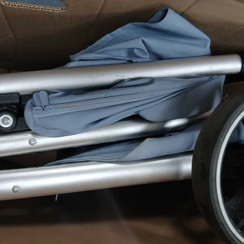 MY BABIIE MB160 PLUS PUSHCHAIR - BLUE PLAID