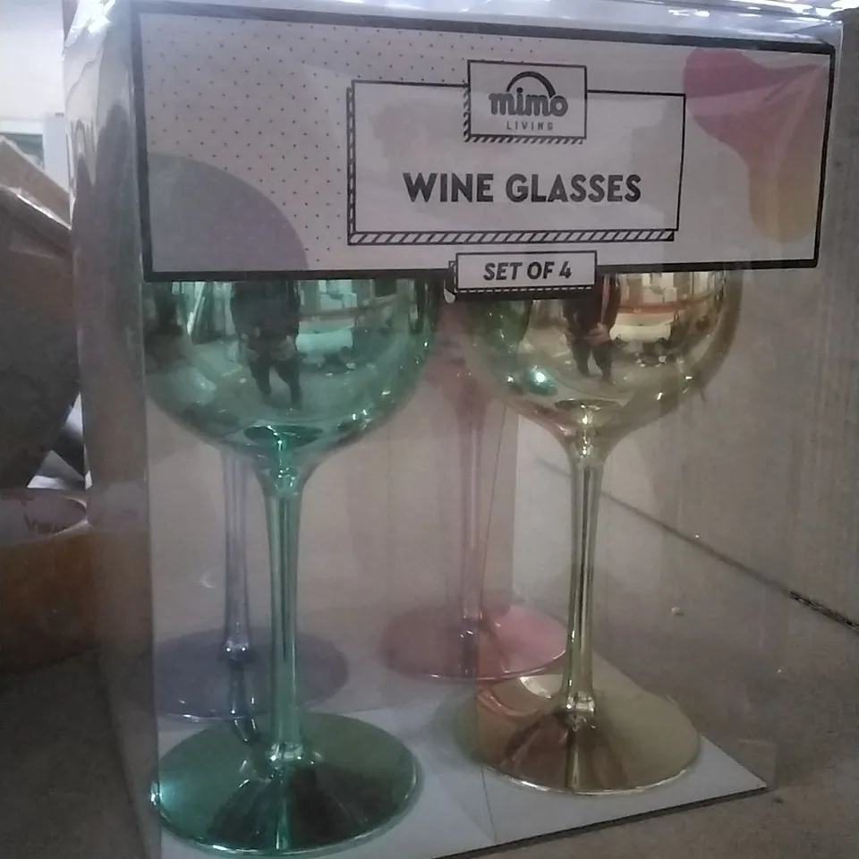 BOXED MIMO WINE GLASSES - SET OF 4