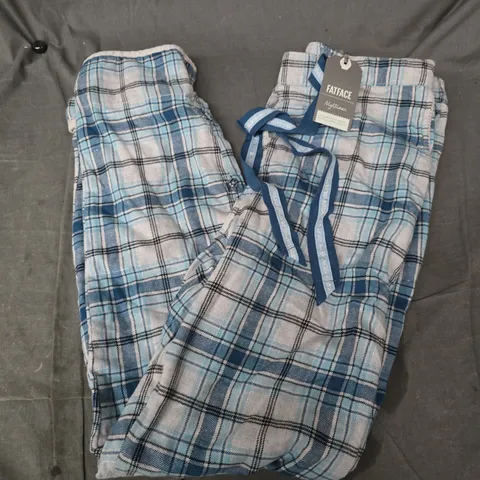 FATFACE NIGHTWEAR BOTTOMS IN WHITE/BLUE MULTI - UK 10