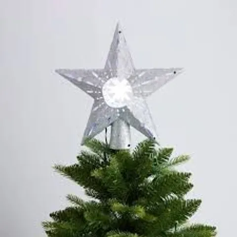 SANTA EXPRESS STAR ROTATING TREE TOPPER