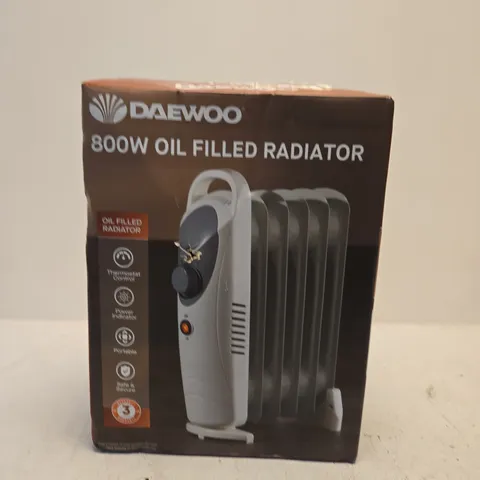 DAEWOO 800W OIL FILLED RADIATOR – BOXED