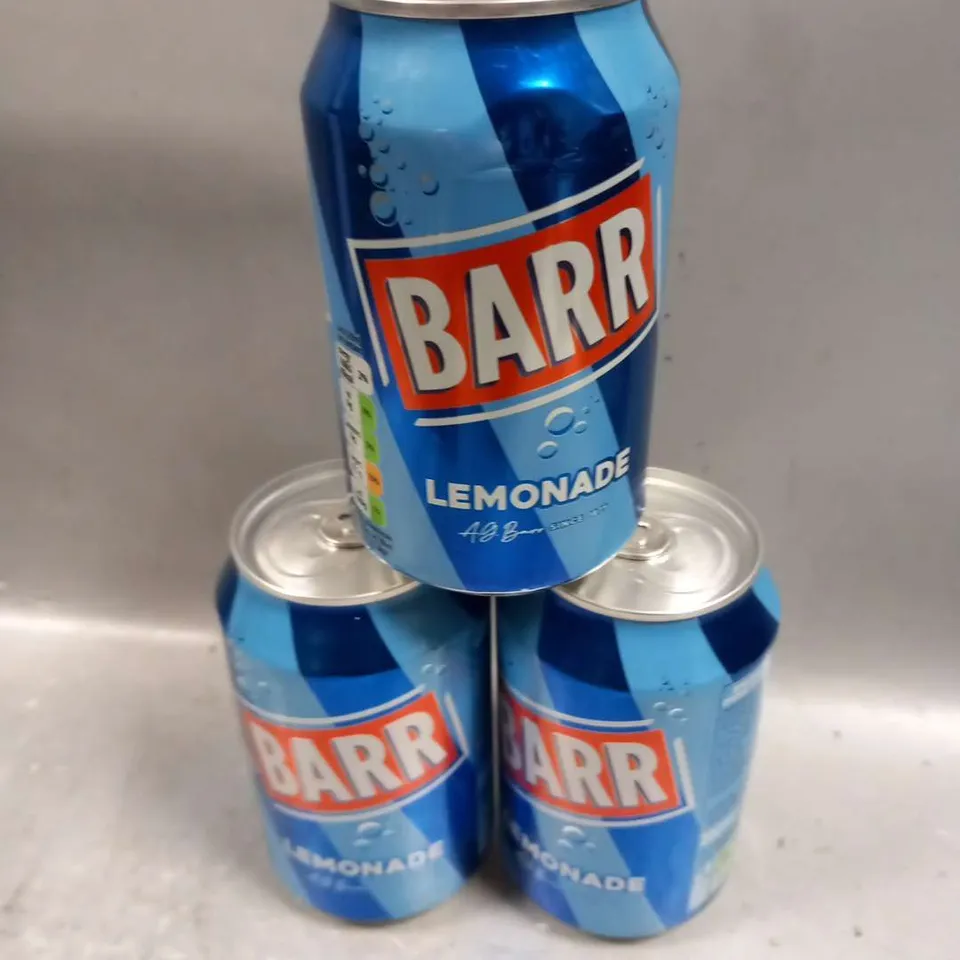 APPROXIMATELY 24 BARR LEMONADE 330ML CANS