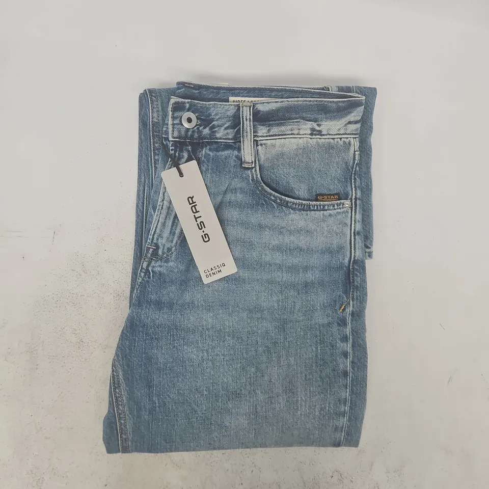 G.STAR JUDEE LOOSE MERCURY DENIM JEANS IN VINTAGE SEASIDE SIZE 27/30