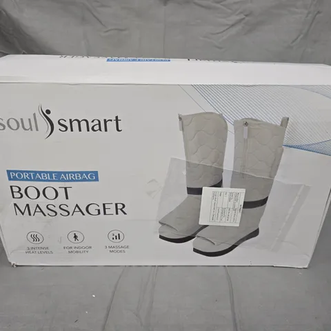 SOUL SMART PORTABLE AIRBAG BOOT MASSAGER – BOXED