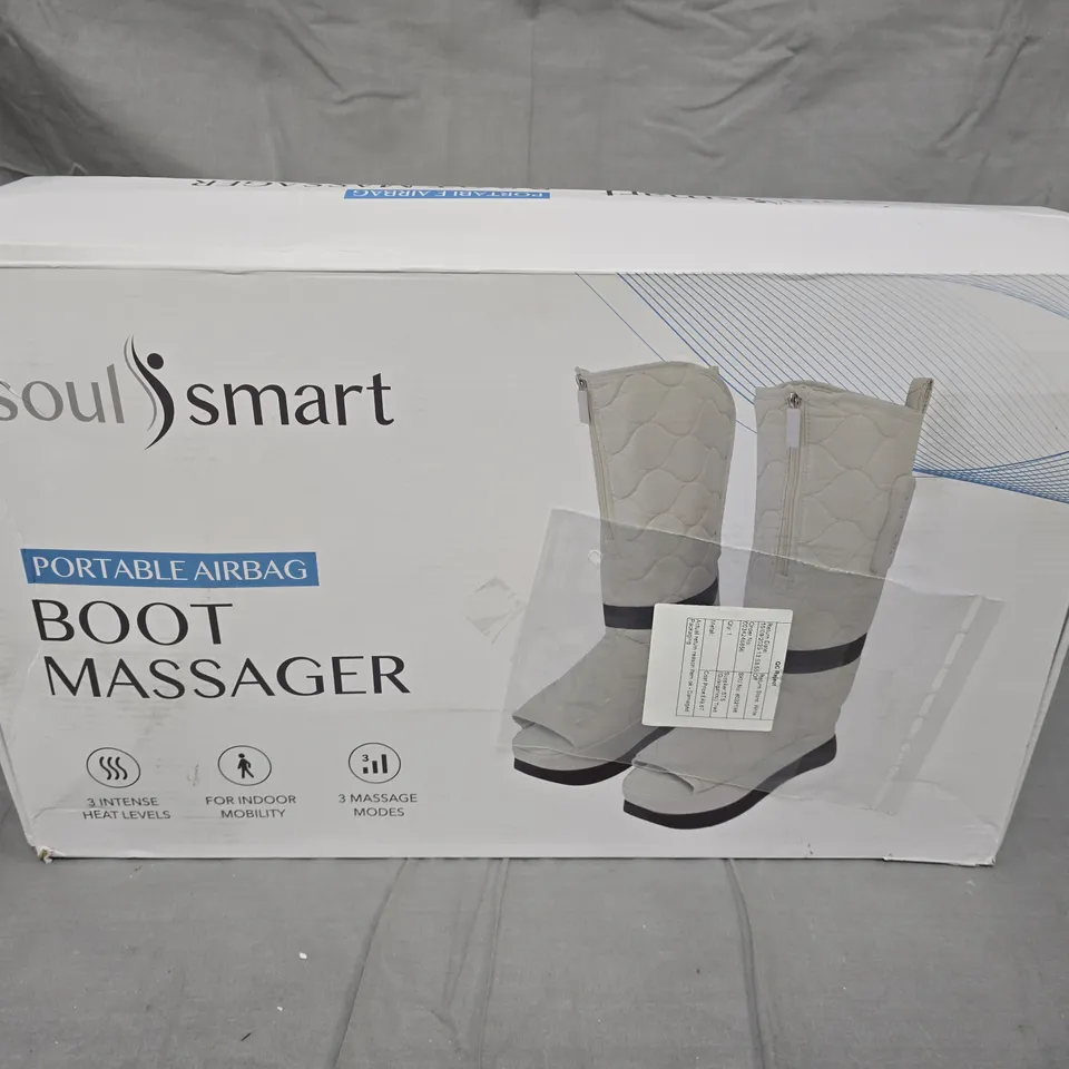 SOUL SMART PORTABLE AIRBAG BOOT MASSAGER – BOXED