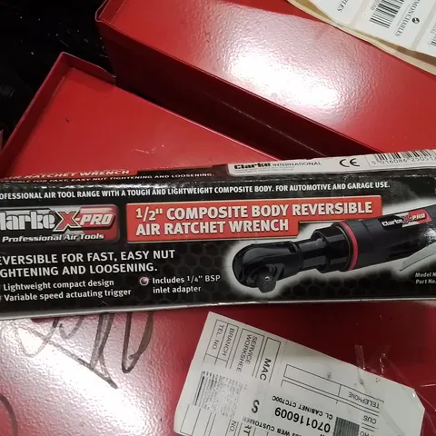 BOXED CLARKE ½" COMPOSITE BODY REVERSIBLE AIR RACHET WRENCH