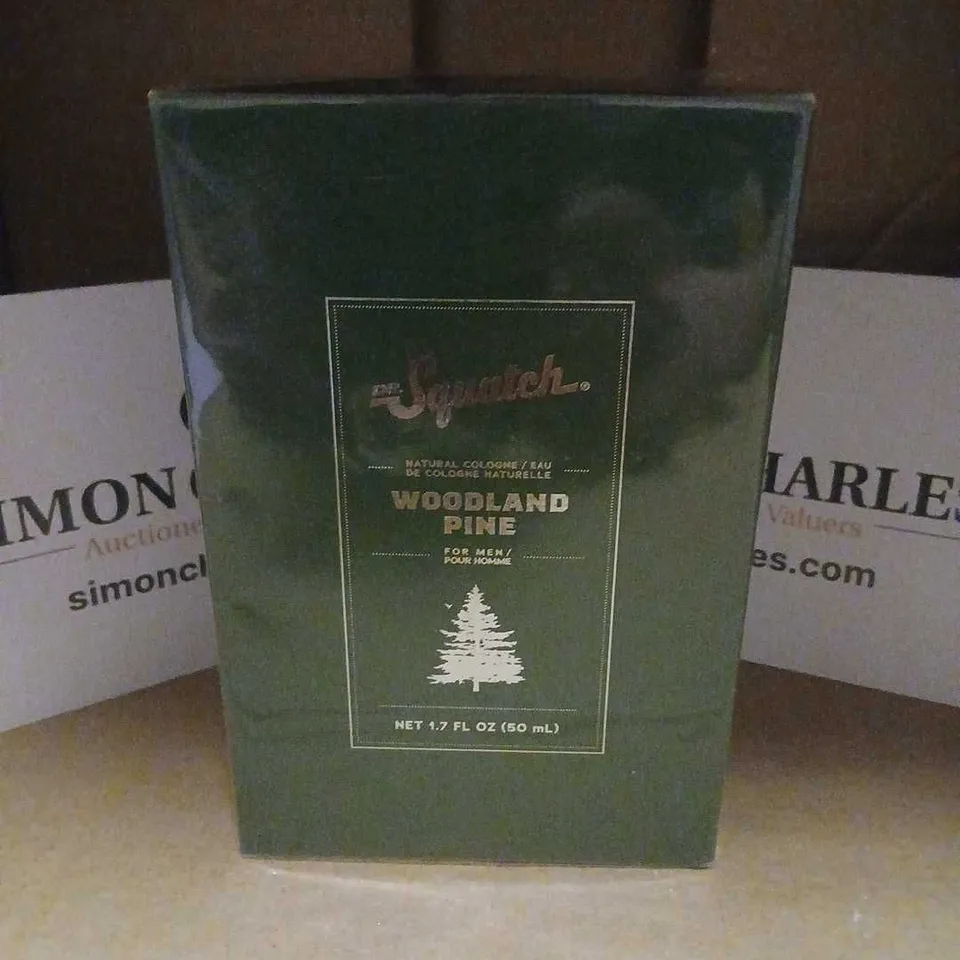 BOXED AND SEALED DR SQUATCH WOODLAND PINE EAU DE COLOGNE FOR MEN 50ML