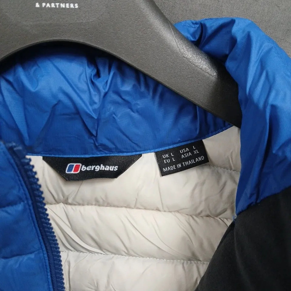BERGHAUS PADDED BODYWARMER / GILET – BLUE, UK L (EU L, USA L, ASIA XL) MADE IN THAILAND