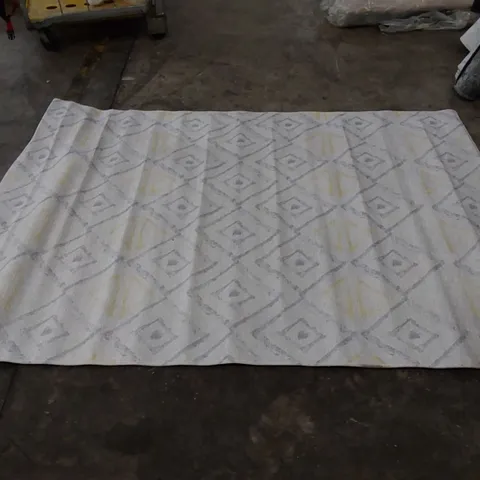 LAMAVOLA LINE RUG - YELLOW/GREY // SIZE: 160 X 230cm