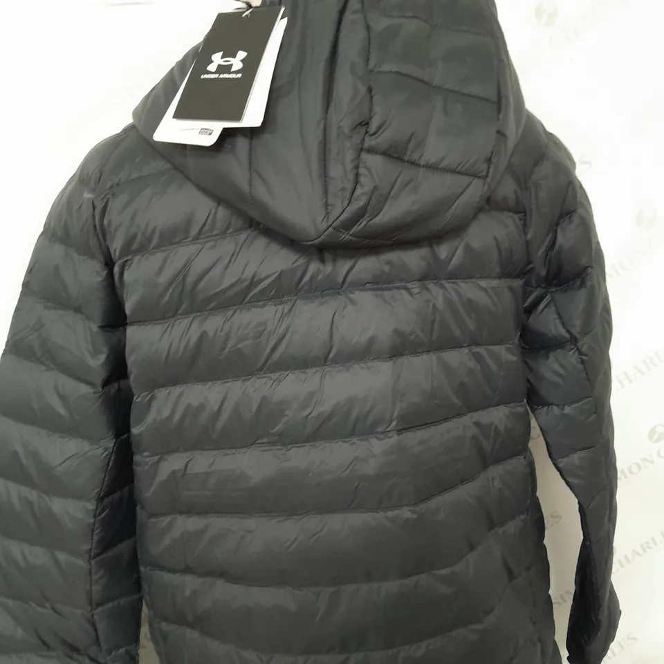 UNDER ARMOUR WOMENS PITCH GREY PARKA - SIZE 8