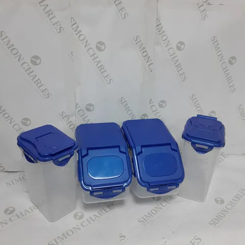 LOCK & LOCK SET OF 6 FLIP TOP PANTRY STORAGE CONTAINERS