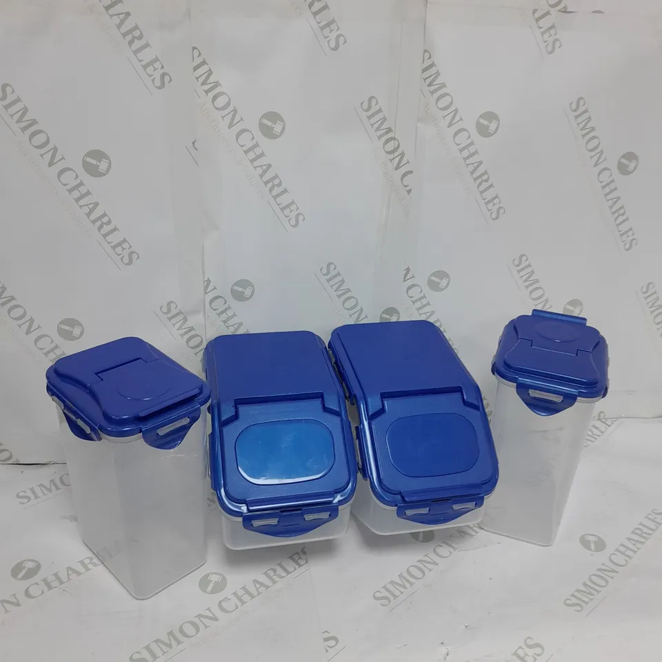 LOCK & LOCK SET OF 6 FLIP TOP PANTRY STORAGE CONTAINERS