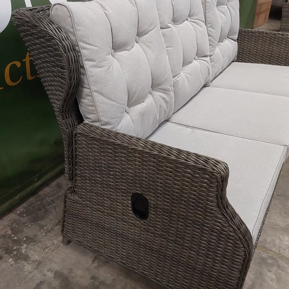 BRAND NEW BOXED MANHATTAN RECLINER SOFA SET IN GREY (3 BOXES)