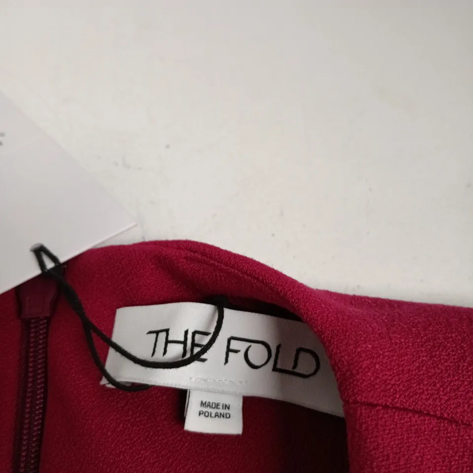 THE FOLD PINK DRESS – UK 12 (US 8)