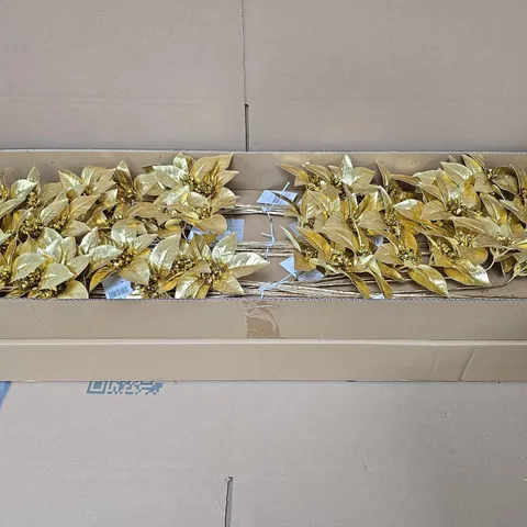 LOT OF APPROXIMATELY 24 GISELA GRAHAM GOLD FAUX FLOWER ARANGEMENTS