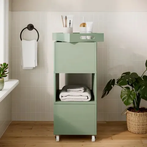 BOXED SAWYER STORAGE CADDY - SAGE GREEN