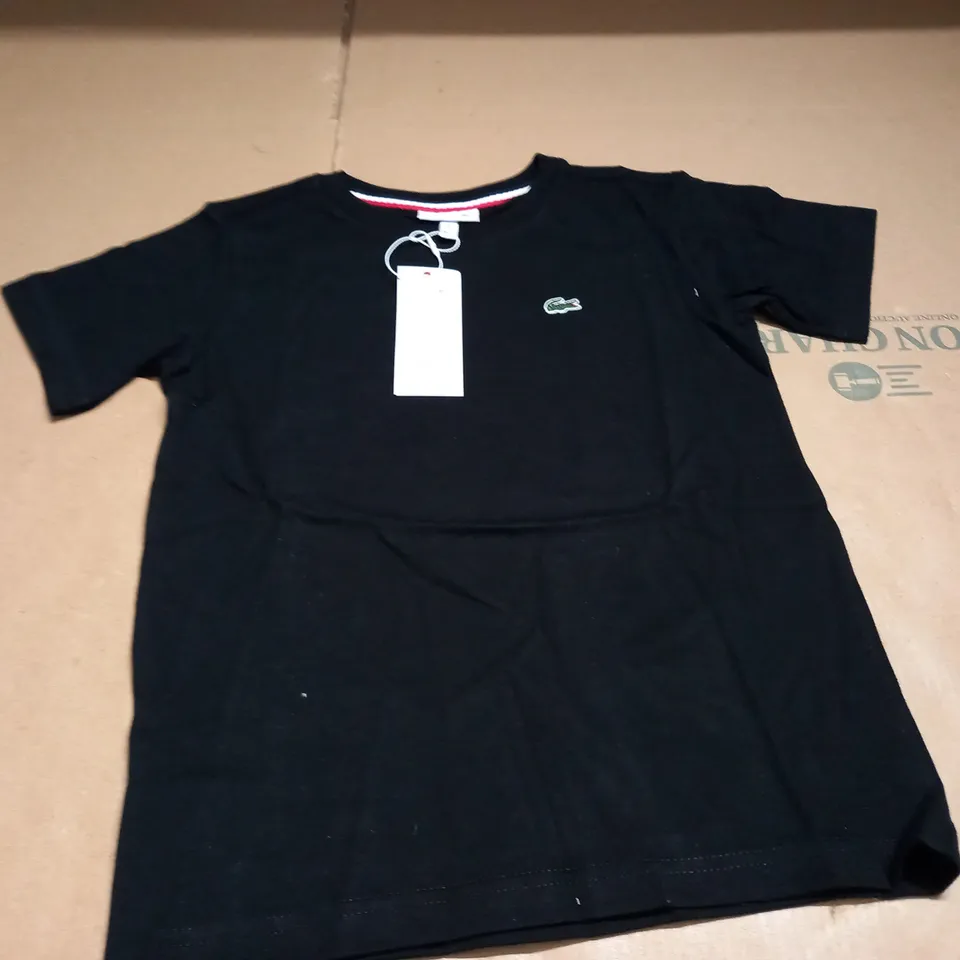 LACOSTE JUNIOUR BLACK T-SHIRT - 6
