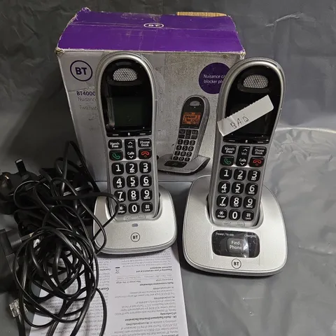 BT BT4000 BIG BUTTON TWO HANDSET SET