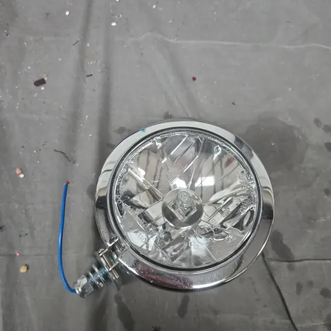 ROUND CHROME HEADLIGHT ASSEMBLY WITH WIRING HARNESS (VEHICLE PART)