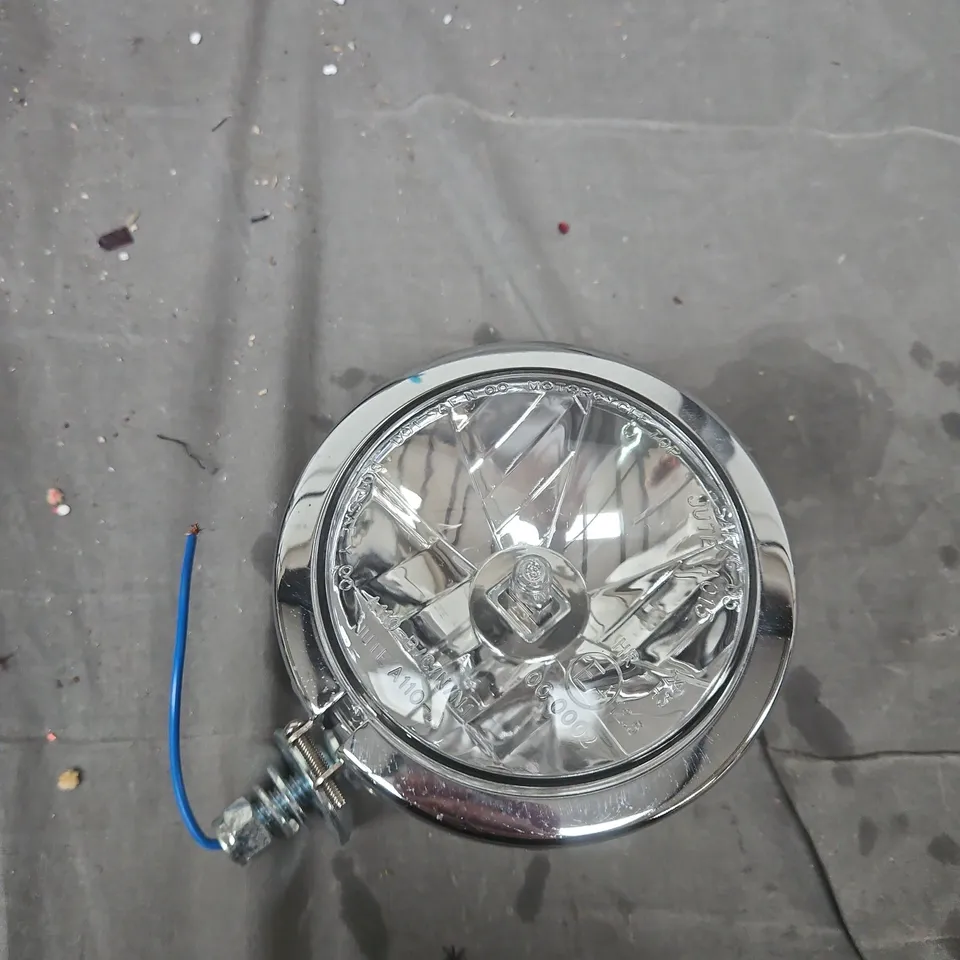 ROUND CHROME HEADLIGHT ASSEMBLY WITH WIRING HARNESS (VEHICLE PART)