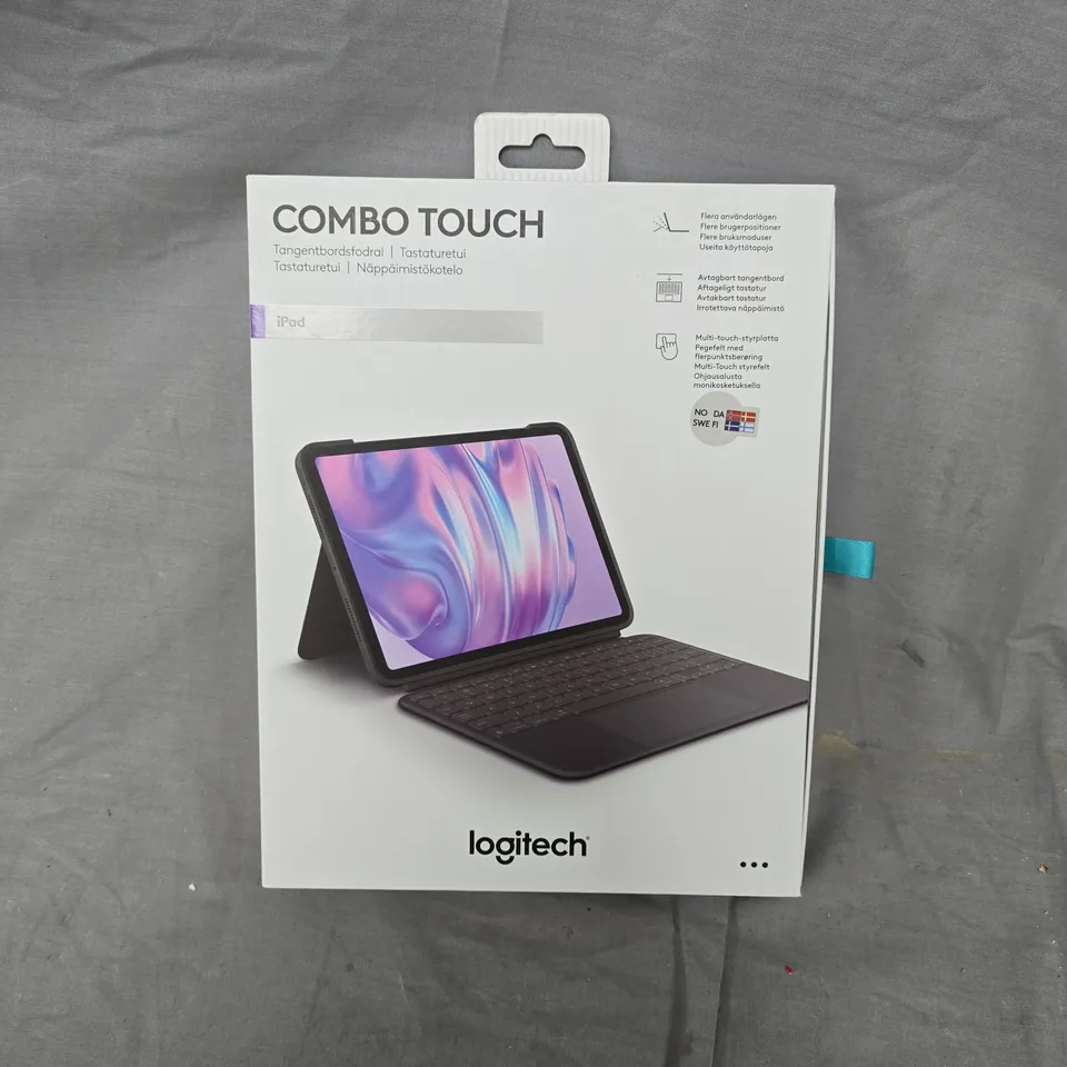 BOXED LOGITECH COMBO TOUCH IPAD CASE (NO/DA/SWE/FI LAYOUT)