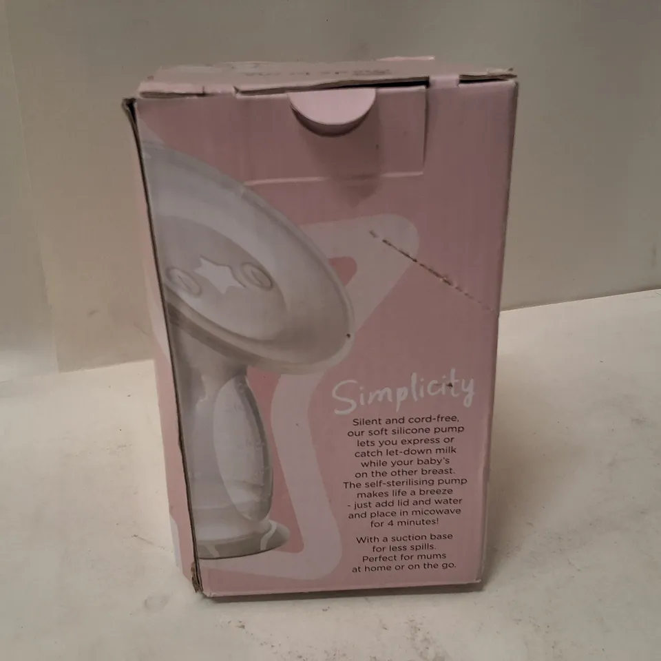 TOMMEE TIPPEE MADE FOR ME SILICONE BREAST PUMP – PINK BOX
