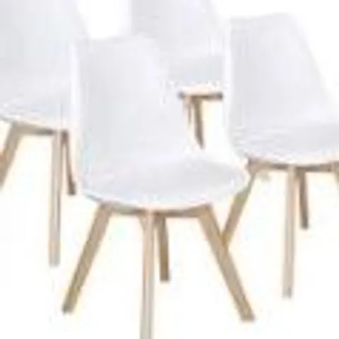 BOXED CLIPOP PAIR OF DARK GREY PLASTIC DINING CHAIRS