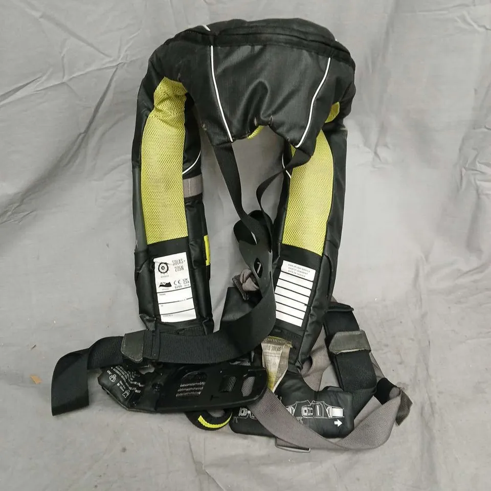 SPINLOCK SOLAS LIFEJACKET HARNESS – BLACK WITH YELLOW BUOYANT PANELS
