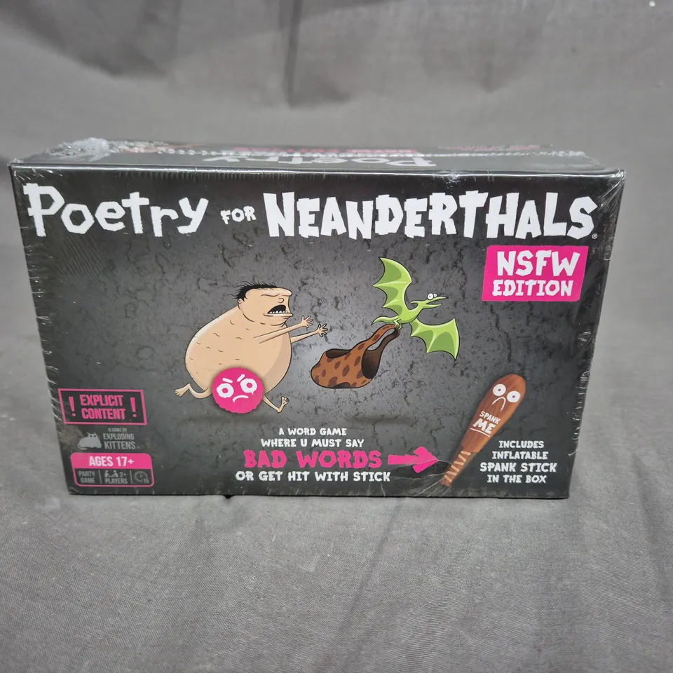 SEALED POETRY FOR NEANDERTHALS 