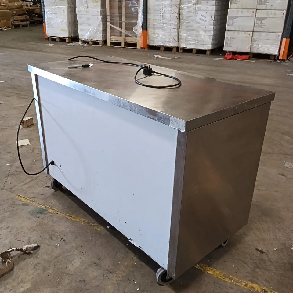 COMMERCIAL STAINLESS STEEL 2 DOOR HOT CUPBOARD