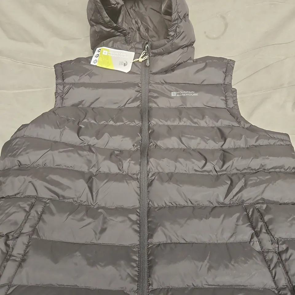 MOUNTAIN WAREHOUSE HOODED PUFFER GILET – DSIZE L