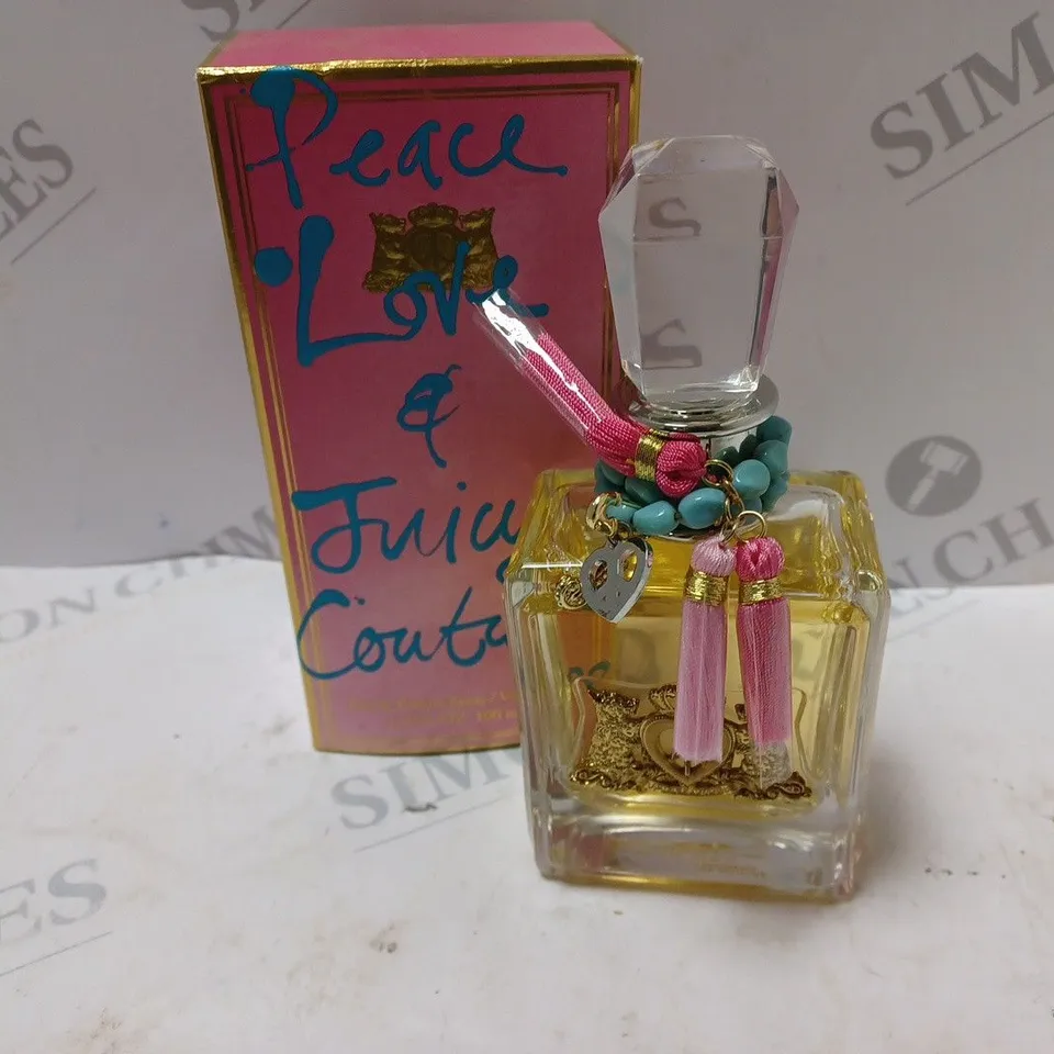 BOXED PEACE LOVE & JUICY COUTURE EAU DE PARFUM (100ml)