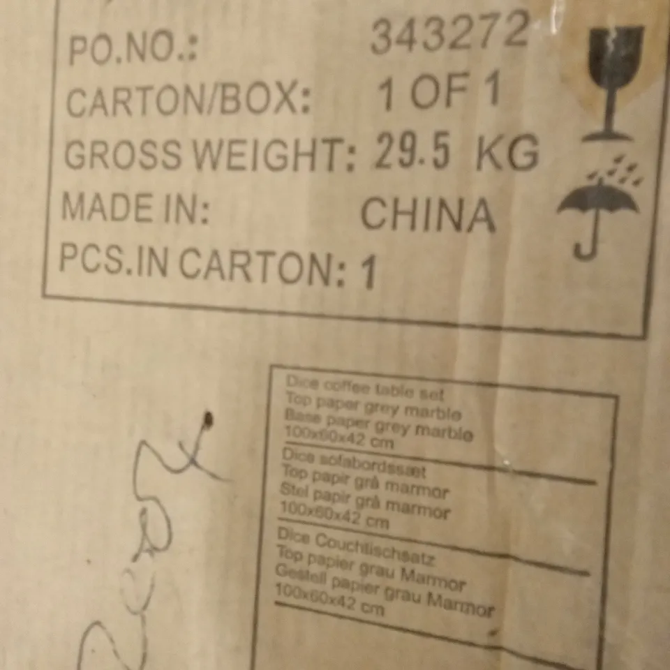 DICE COFFEE TABLE SET 