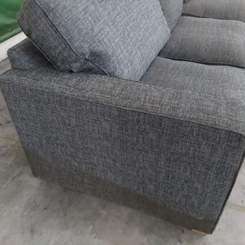 DESIGNER FOUR SEATER SOFA (2 × TWO SEATER SECTIONS) 1 SECTION METAL ACTION SOFABED