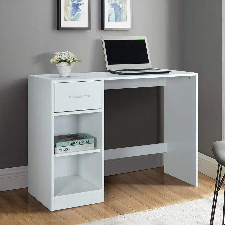 METRO DESK - WHITE - FSC® CERTIFIED -COLLECTION ONLY- RRP £55