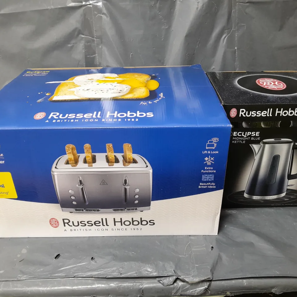 BOXED RUSSELL HOBBS ECLIPSE KETTLE & TOASTER