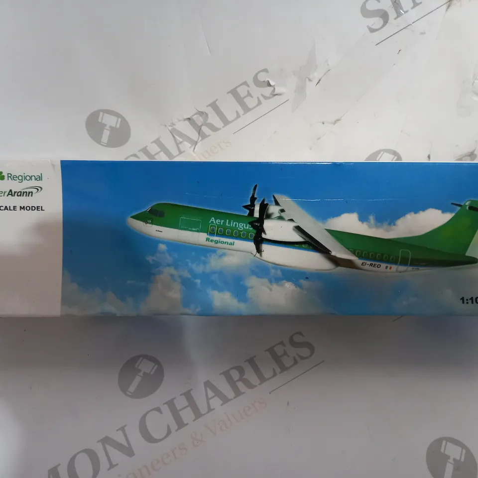 BOXED AER LINGUS COLLECTABLE SCALE MODEL ATR-72-500 - 1:100