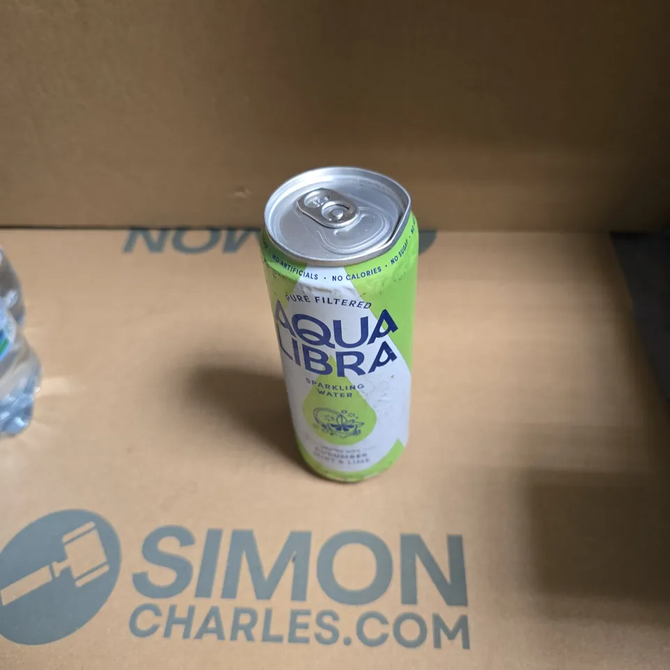 APPROXIMATELY 12 ASSORTED DRINK ITEMS INCLUDING AQUA PURA STILL WATER AND AQUA LIBRE SPARKLING WATER
